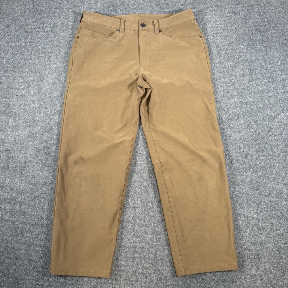 Lululemon Pants Mens 33 (Fits 32x26) Brown ABC Relaxed Fit Crop Utilitech